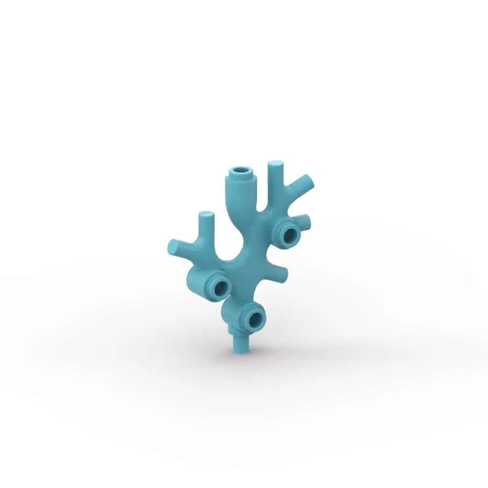 Moc 10 pçs 49577 alta tecnologia compatível mar planta árvore tijolo algas coral thallus bloco de construção brinquedo adultos crianças presentes do dia especial