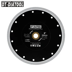 DT-DIATOOL-1pc 직경 8 인치 200mm 톱날, 다이아몬드 커팅 디스크, 도자기 세라믹 타일 대리석 톱 유닛 절단 도금