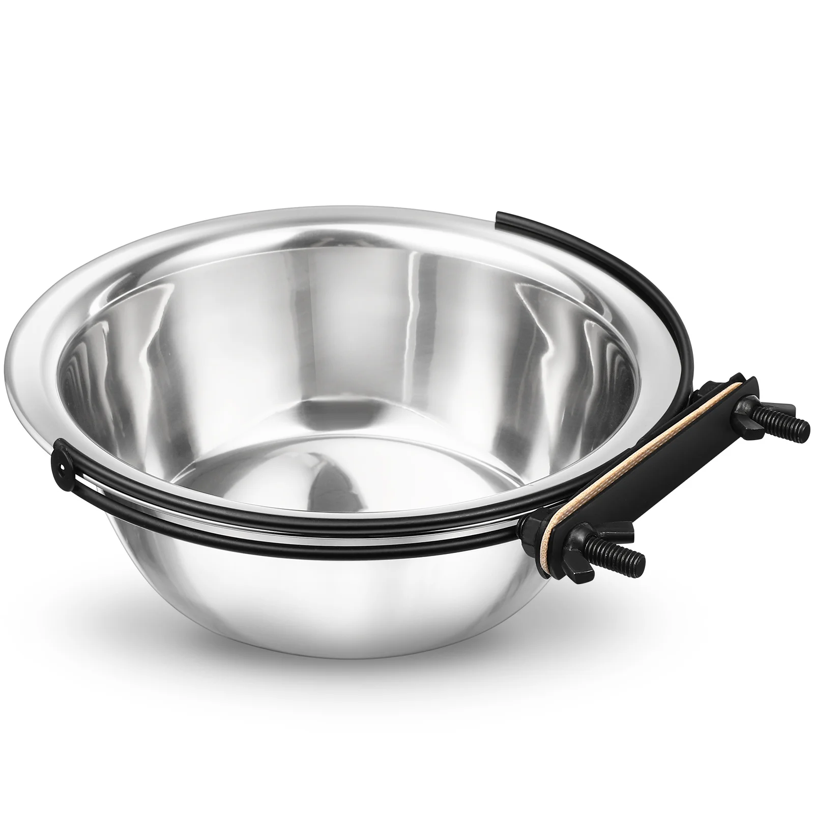 

1pc Stainless Steel Dog Bowl 600Ml Pet Food Water Bowl For Dogs Cats Hanging Coop Cup Dishwasher Safe Rustproof Kennel Cup
