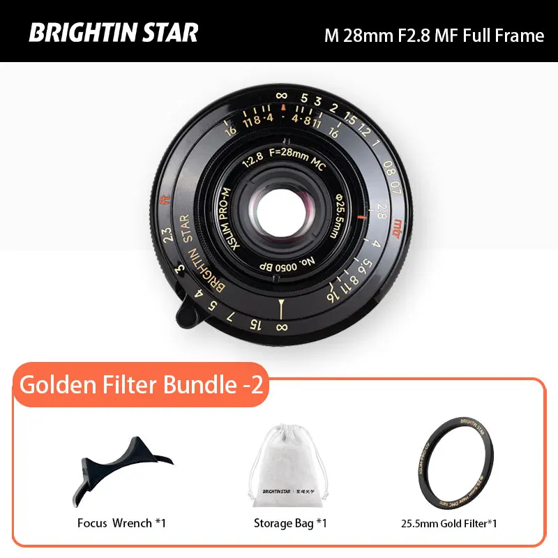 Brightin Star 28mm F2.8 Leica Mマウント フルフレームMFレンズ