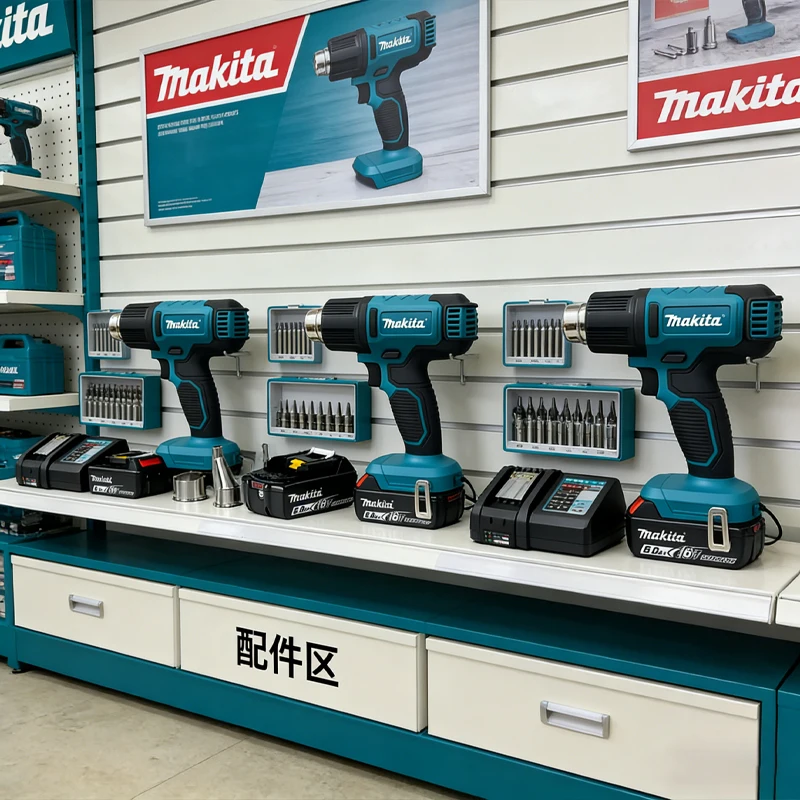 

Portable Rechargeable Heat Gun 150-550°C Car Film Heat Shrink Tube Hot Air Makita DHG181 18V Cordless Temperature Tool for Autom