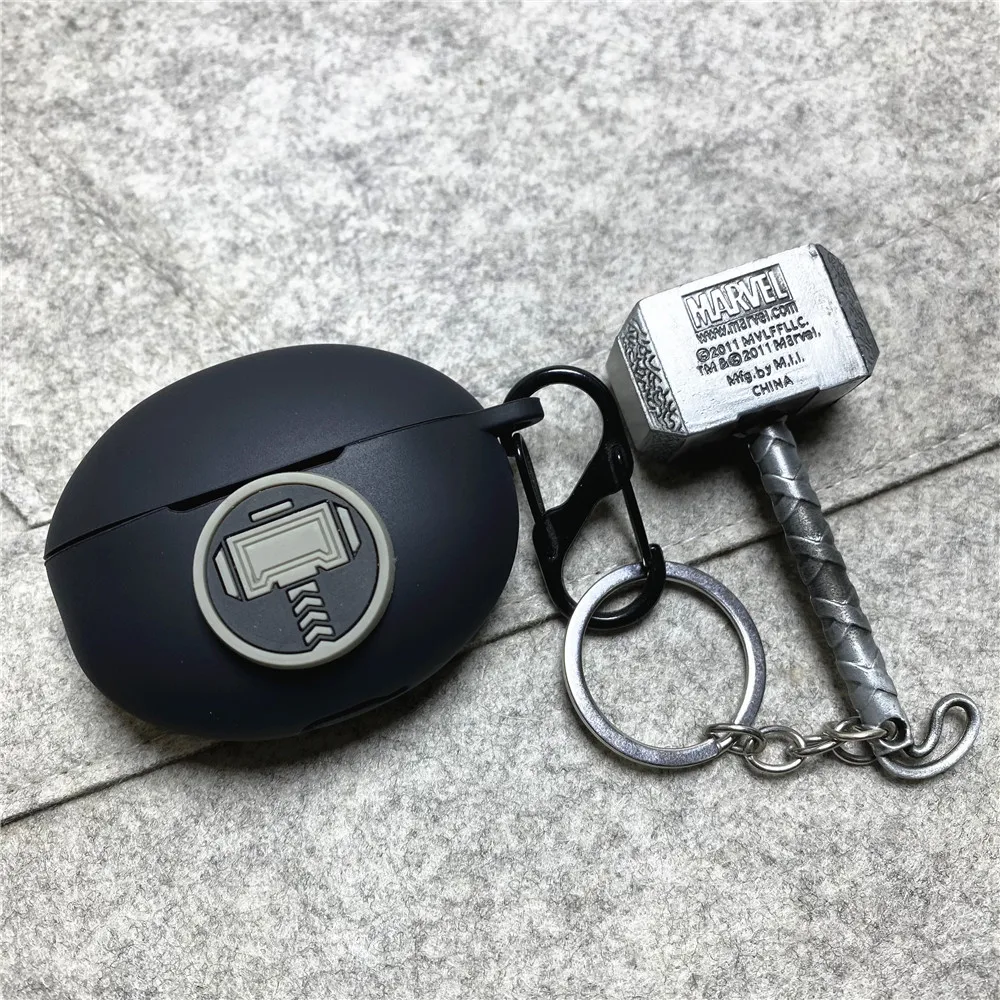 MINISO Marvel Earphone Case for Huawei Freebuds 6i/5i/4i Silicone Wireless Earbuds Charging Box Protective Case With Keychain