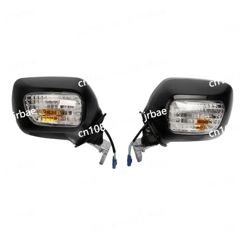 Motorcycle Side Rear View Mirrors LED Turn Signals For Honda Goldwing GL1800 2001-2017