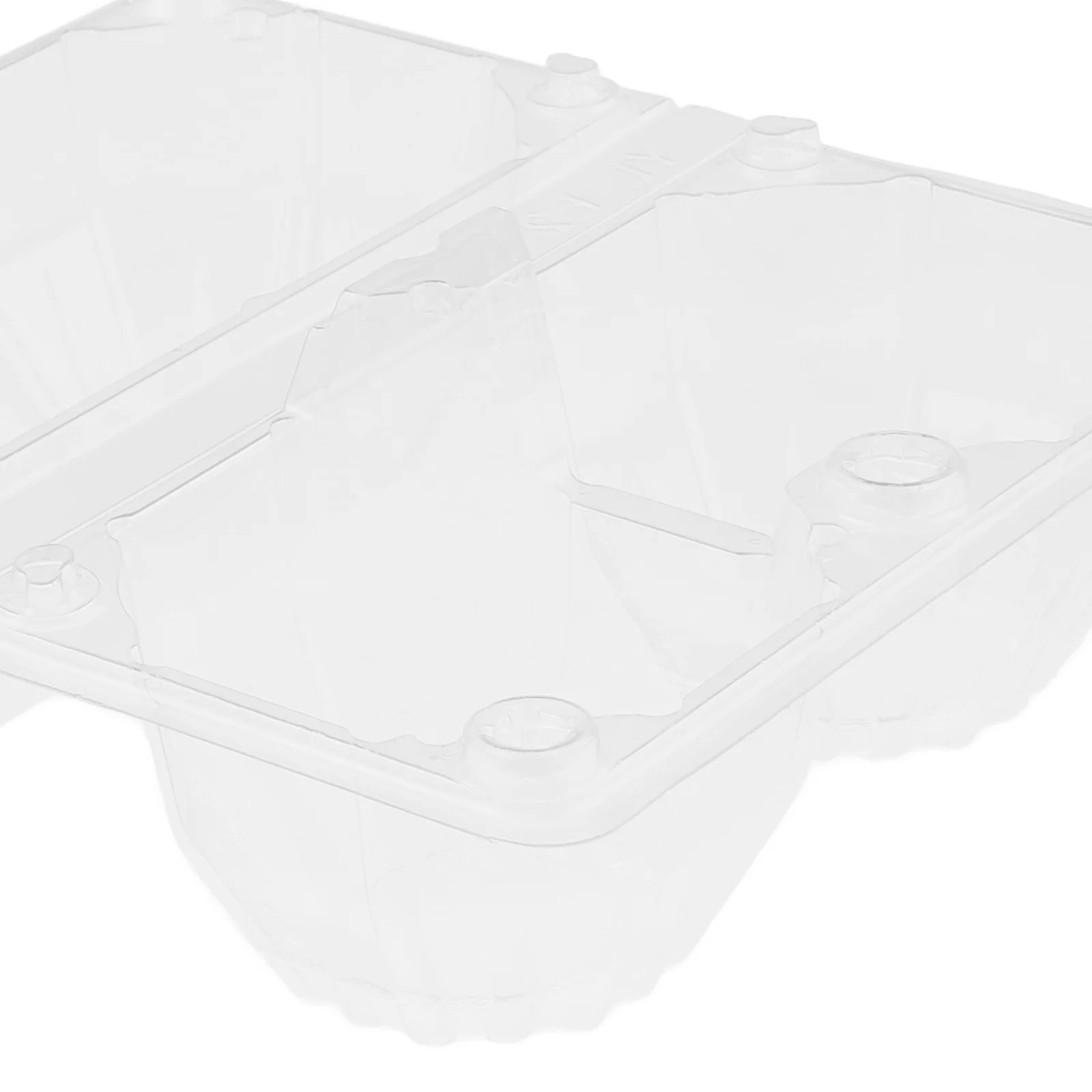 

6Pcs Transparent Egg Holder Plastic Egg Storage Box Compact Clear Container for Refrigerator Kitchen Eggs Carton