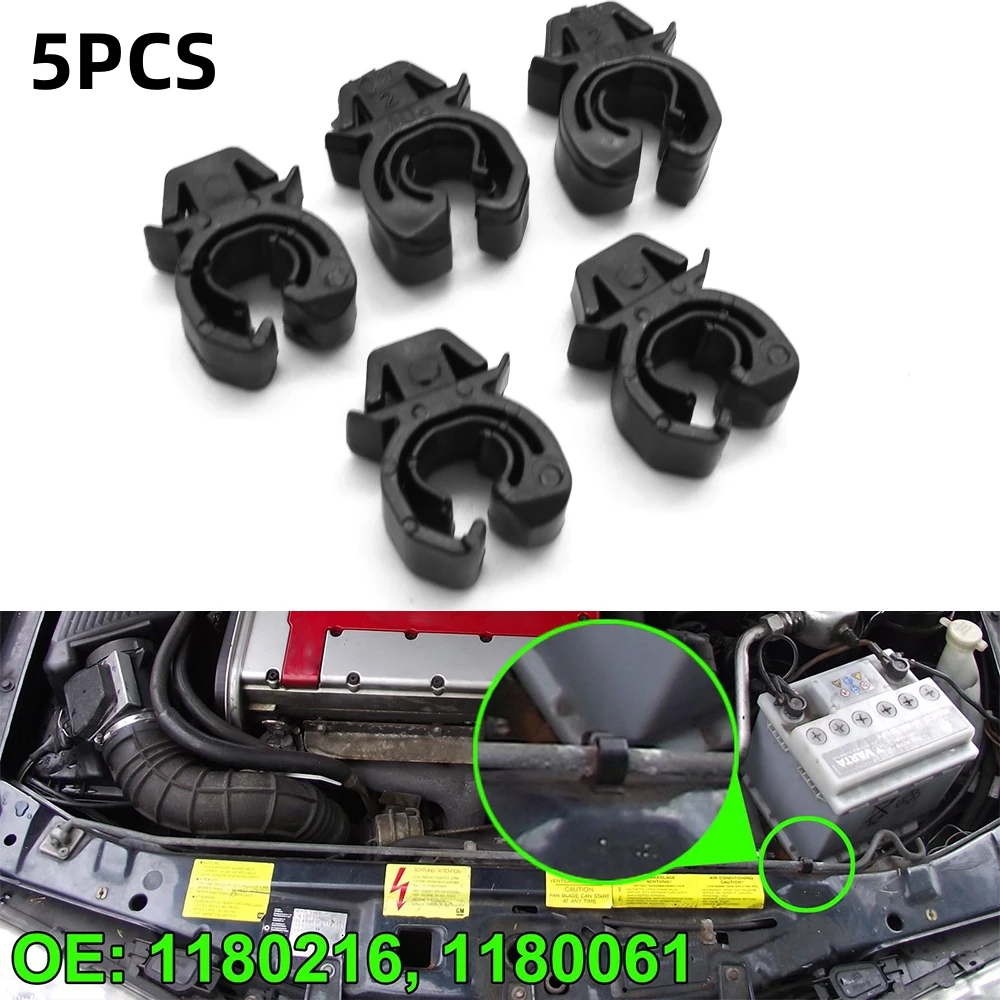 5Pcs For Opel Vauxhall Vectra Zafira Omega Meriva Tigra Retainer Car Hood Bonnet Rod Support Prop Clip Stay Clamp Holder 1180216