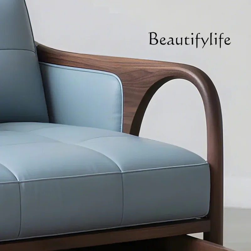 

BJ FKNorth Американский диван-кресло из черного ореха, современный простой стул для гостиной, балкона, кресло для отдыха, домашний одиночный диван