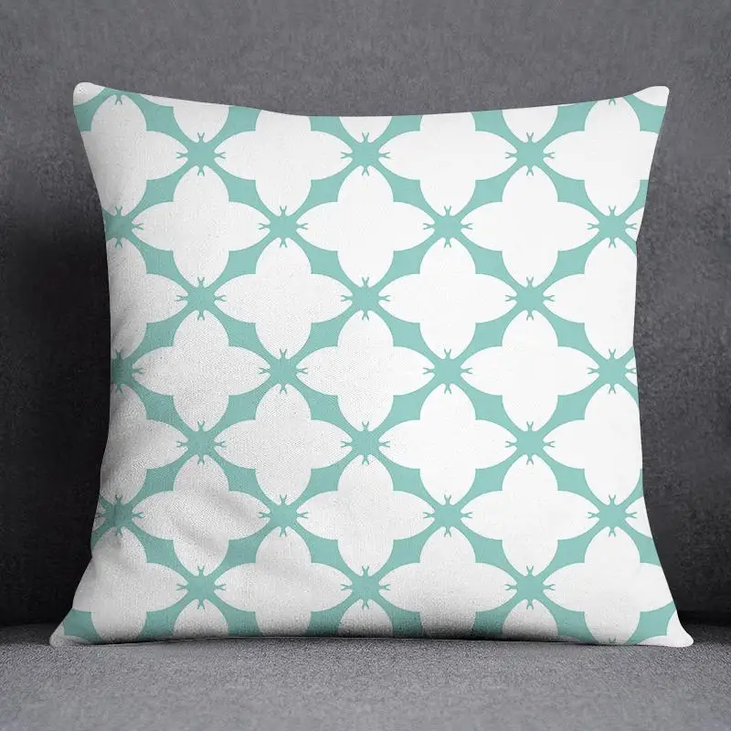 Geometric Color Pillowcase Home Decoration Pillowcase Square Pillowcase Home Office Decoration Cushion Cover