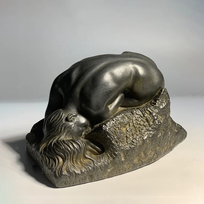 Home Living Room Study Room Decorative Art Desktop Small Ornaments Rodin 'Danaide' Museum Replica Sculpture