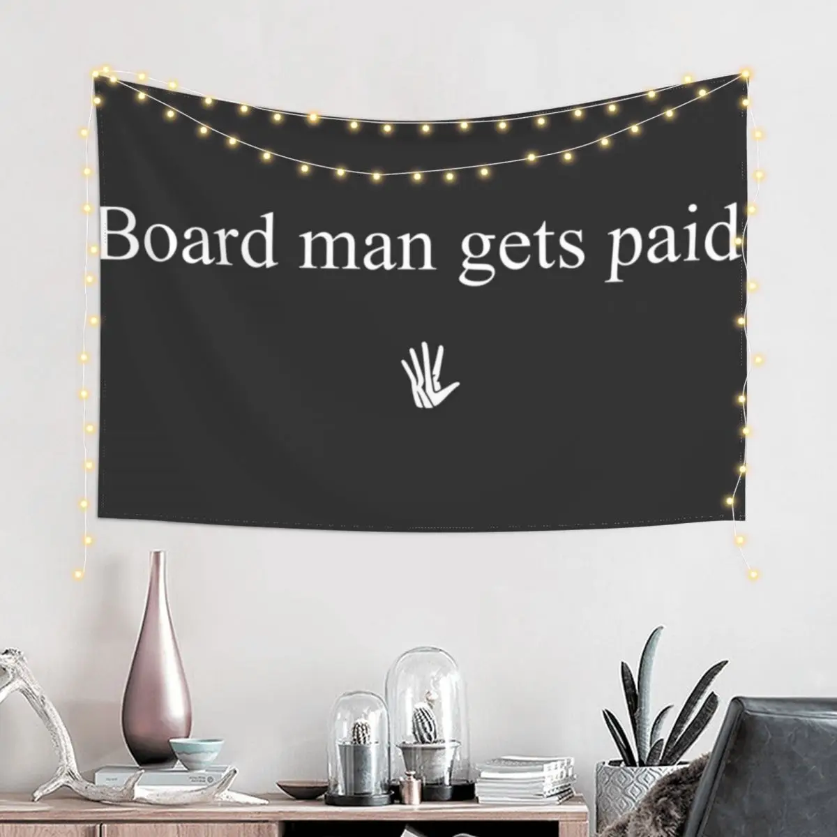 Board man gets paid Kawhi Leonard Tapestry Home Decorations Aesthetic Wall Hanging Wall Anime Decor Decor Home Tapestry