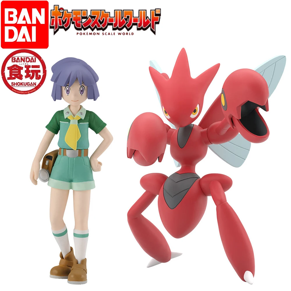 Pre Sale Original Bandai Pokemon Scale World Johto Region Tsukushi Hassam Pack Collectible Model Toys Anime Figures Candy Toys