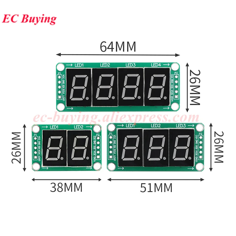 10 قطعة/1 قطعة محرك ثابت 2 3 4 قطعة 0.5 بوصة أنبوب رقمي LED وحدة عرض 0.5 '2 الرقمية 74HC595 أنبوب سلسلة لاردوينو لتقوم بها بنفسك