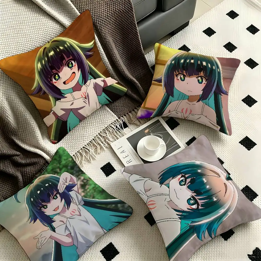 Mitama Anime Characters Pillow Case Fashion Square Pillowcase Bedroom Sofa Room Ins Decoration Leisure
