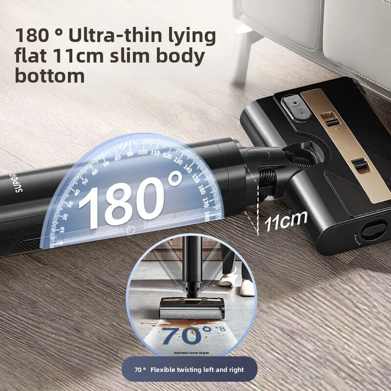 2025 جديد Supor غسالة الأرضيات 3 في 1 فراغ ممسحة غسل السيارات نظيفة المنزل الكذب التعقيم غسل ساخن سريع جاف