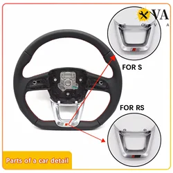Flat Bottomed Sport Steering Wheel Subscript Steering Wheel logo ﻿,For Audi A3 A4 Q5 FY Q7 A6 C8