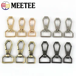 Meetee 10/20Pcs 13/16/20mm Metal Buckles Swivel Trigger Lobster Clasp Webbing Strap Clip Carabiner Snap Hook Sewing Accessories