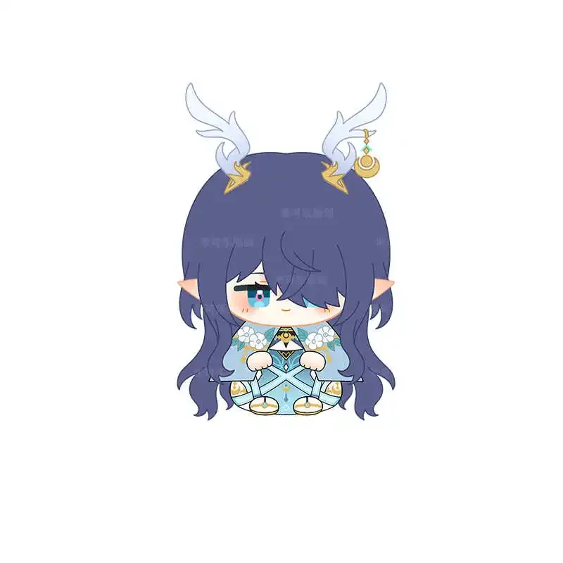 Genshin Impact Jahoda Jahoda Aino Lauma Nefer 12 cm Anime Postura seduta Dango Doll Peluche Portachiavi Borsa Ciondolo Regalo di Natale