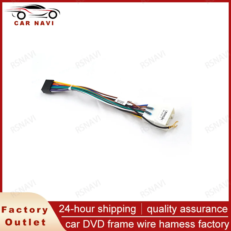 

RSNAVI 20Pcs Car Sterei Radio 16PIN Adaptor Wiring Harness For Mitsubishi Lancer-ex ASX Power Calbe Wire Head Unit Harness