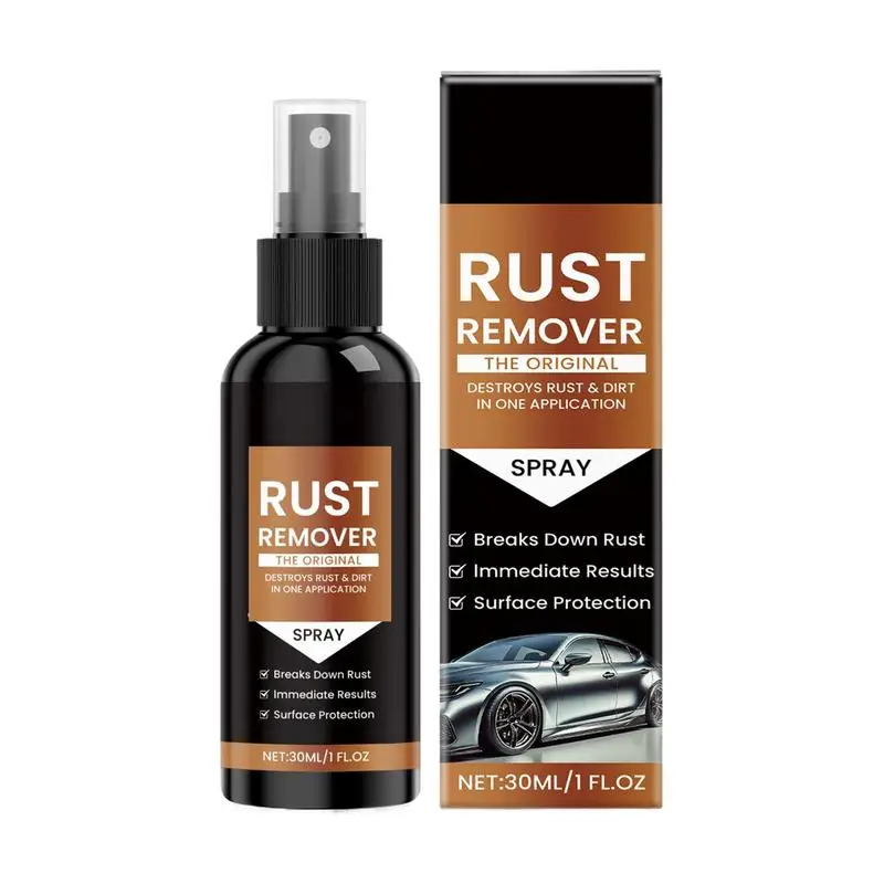 Rust Remover Spray Rust Dissolver For Metal 1 Fl.oz Professional Fast Acting Spray For Cars Boats RVs Metalworking