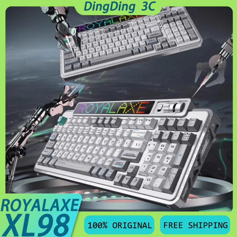 Royalaxe XL98 Wireless Mechanical Keyboard 3Mode Hot Swap RGB Gasket Low Latency Long Endurance Custom E-sports Gaming Keyboard