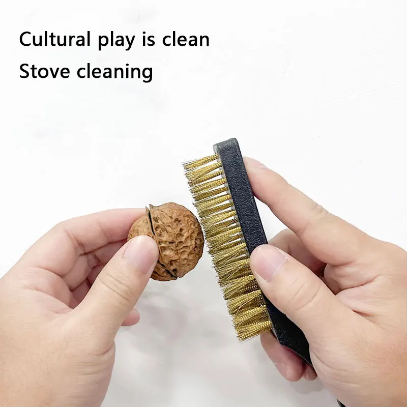 1pcs Wire Brush Copper Brush Wire Brush Rust Scrub Remove for Rust Wielding Slag Dirt Paint Scrubbing with Deep Cleaning Tool