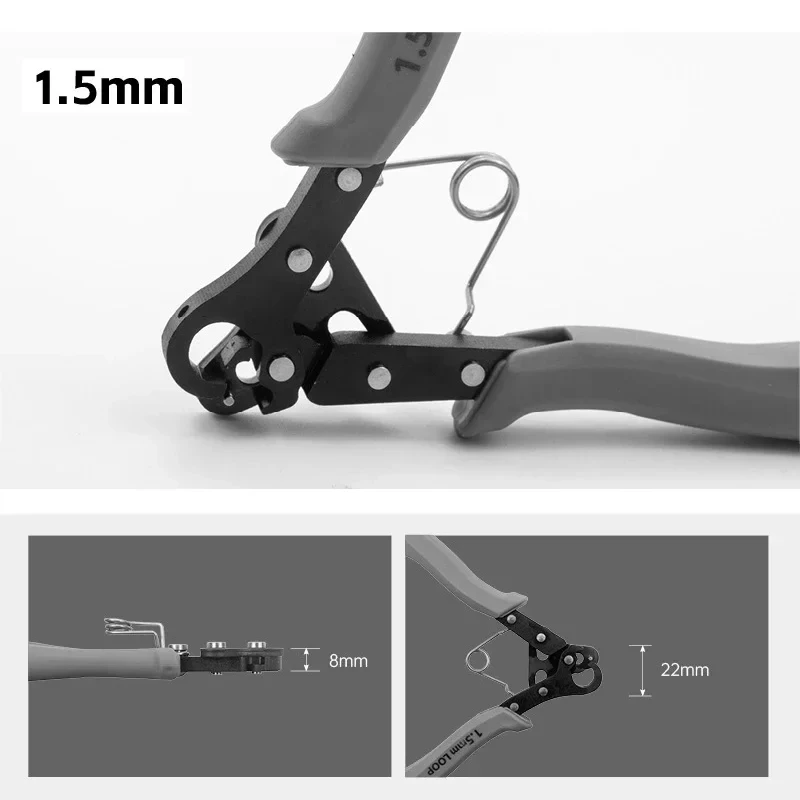 Wire Rolling Pliers 1.5/2.25/3.0mm For Wire Winding Bending Repair Jewelry Making Tool Round Nose Pliers For Wire Ring Wrapping