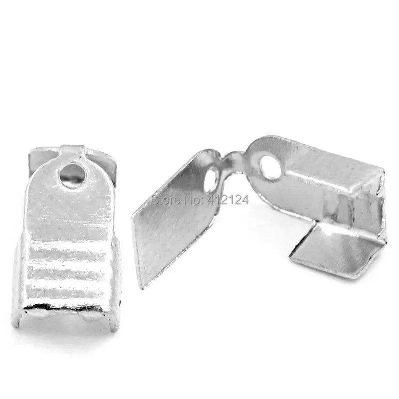 4500Pcs Silver Tone End Beads Caps For Bracelets Necklace Jewelry Making Findings Component 11x6mm