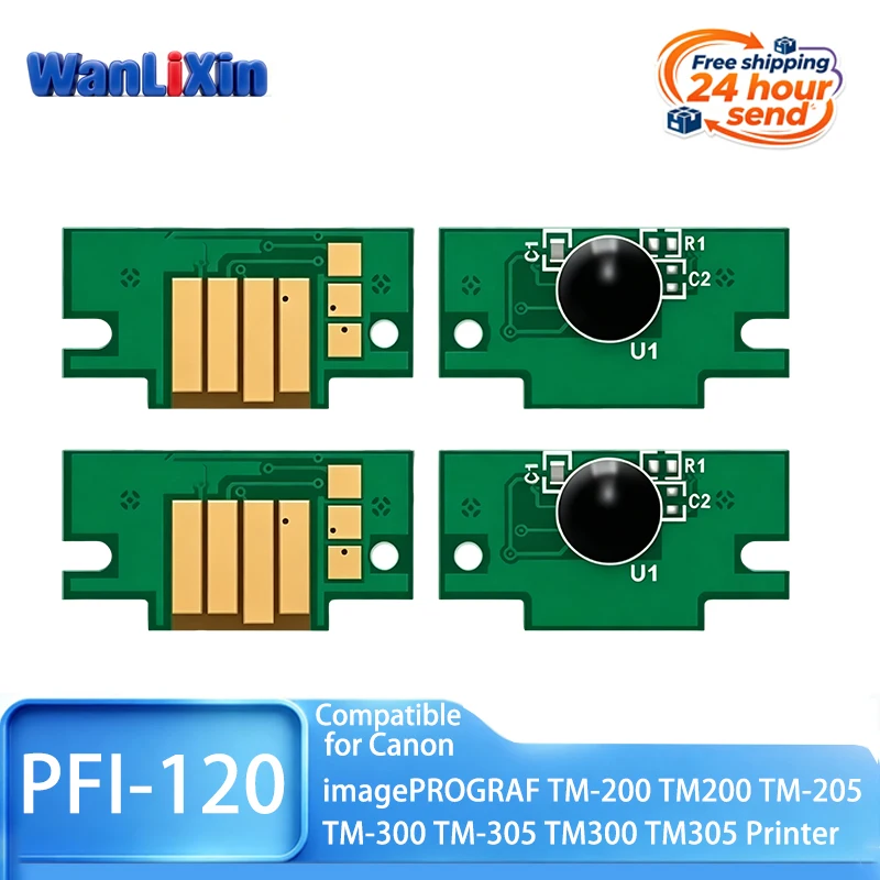 1pcs 130ml PFI-120 PFI120 PFI 120 Ink Cartridge Chip For Canon imagePROGRAF TM-200 TM200 TM-205 TM-300 TM-305 TM300 TM305Printer