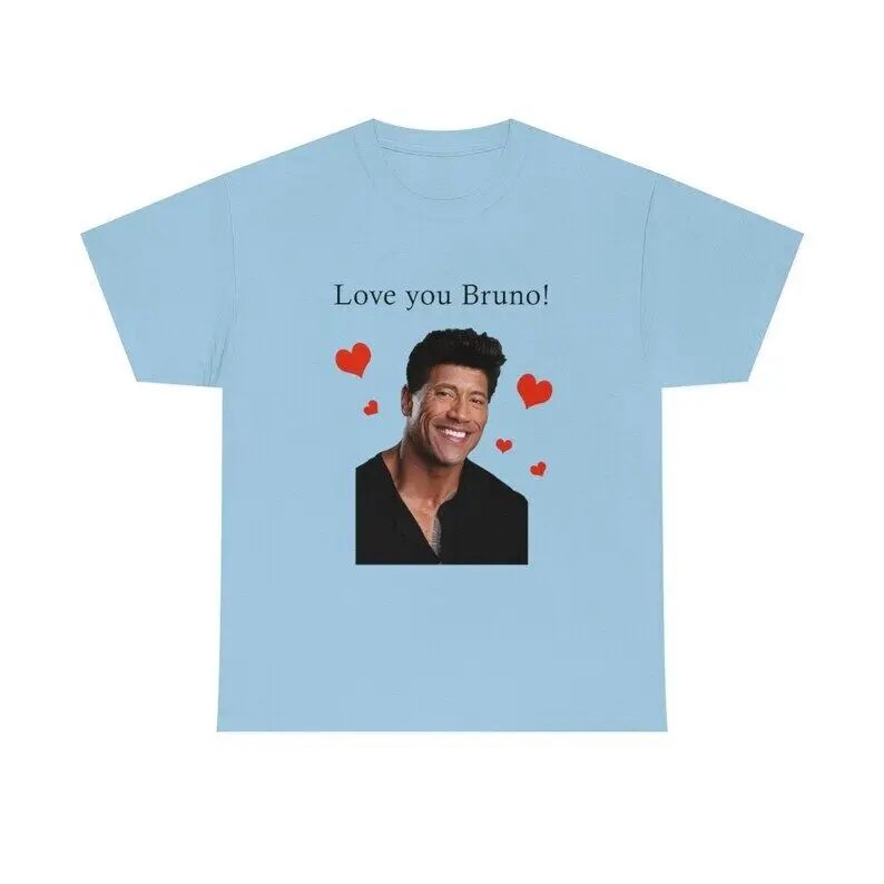 เสื้อ Love you Bruno, เสื้อตลก, เสื้อ Meme, # The # Rock, # Bruno Mars Te2930