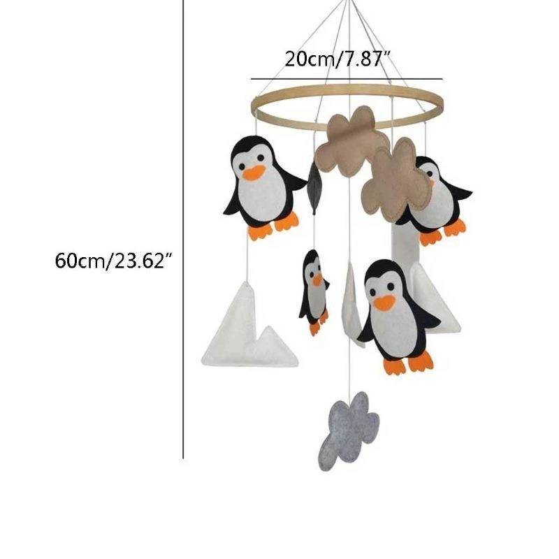 Lettino per bambini Sonaglio appeso Decorazione Culla fatta a mano Giocattolo interattivo Regalo per neonati 15UB