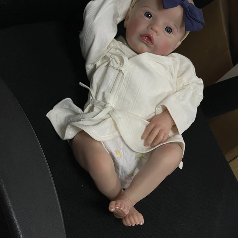 

High Quality Handmade Collectible Art Doll 19'' Primrose Awake Hand Draw Bebe Lifelike Visible Veins Gift for Child