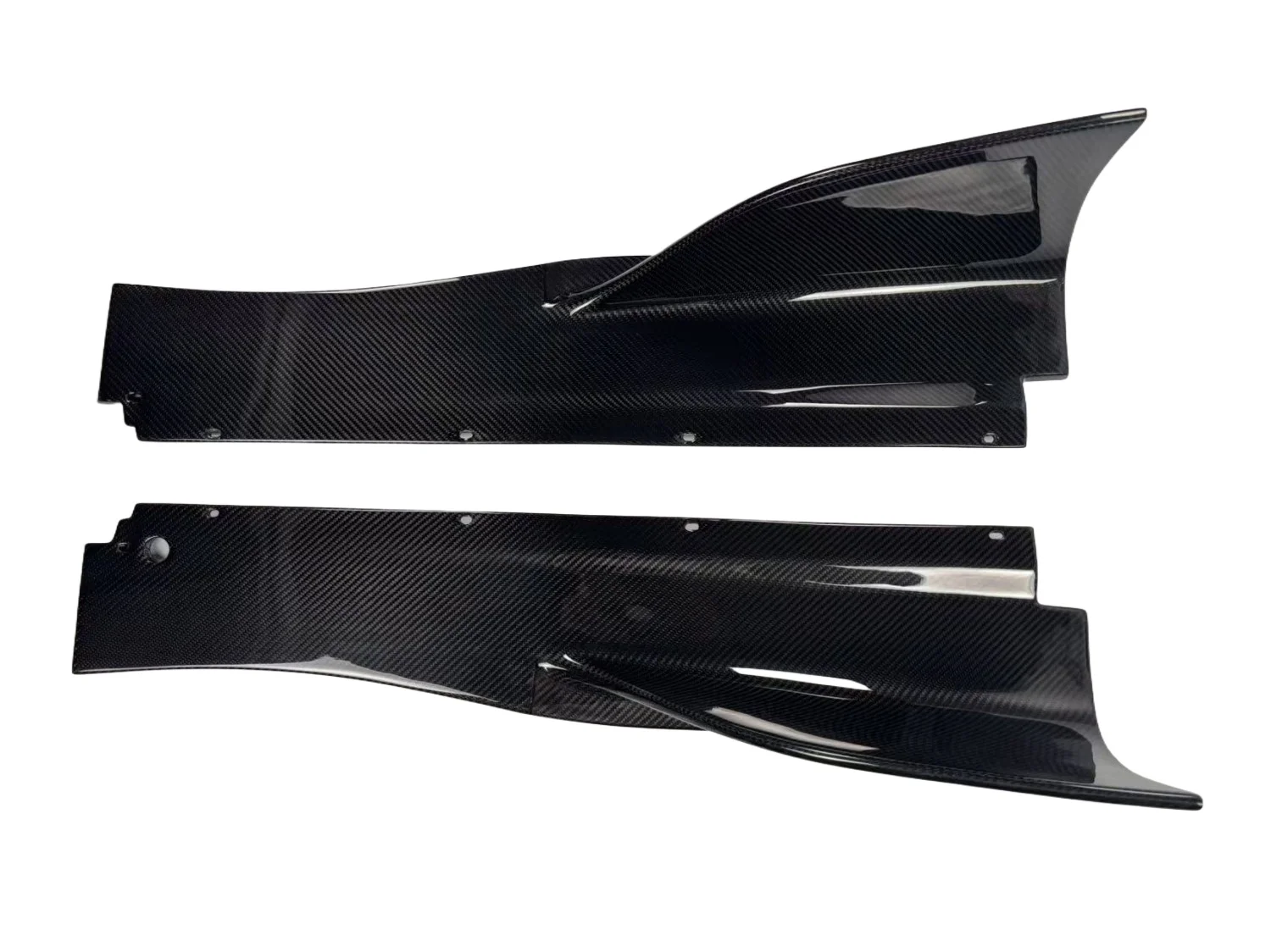 Hoge Glanzende Koolstofvezel Auto Bumper Side Rok Voor McLaren 720S FR Stijl Body Kits Rocker Panelen