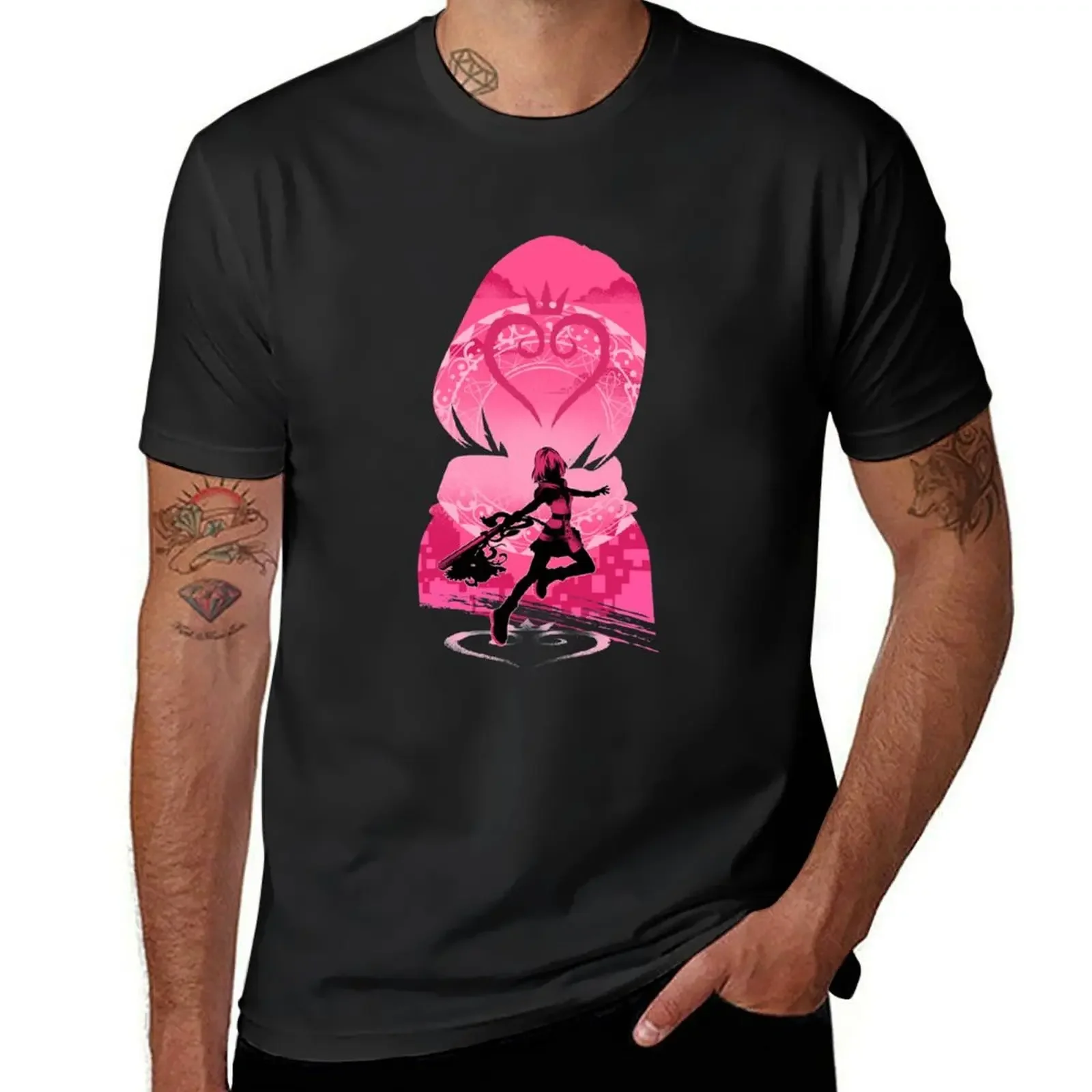 Princess of Heart Silhouette T-Shirt Aesthetic clothing quick-drying sports fans anime tshirt Men's t shirts