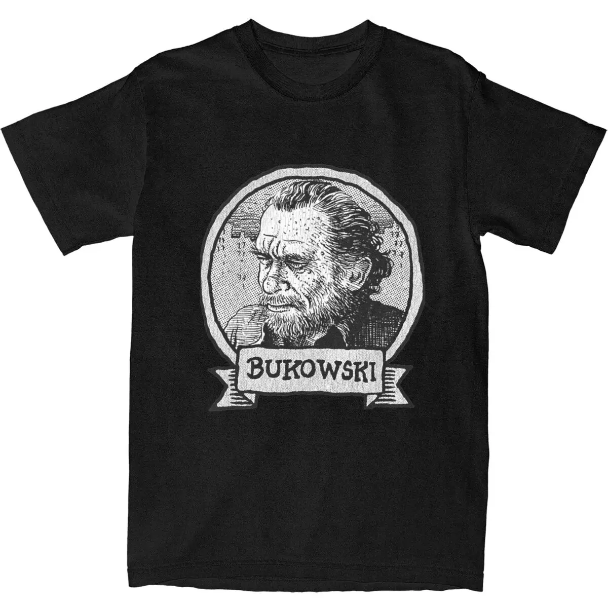 Gift Idea Charles Bukowski Gifts T-Shirt Novelty T-Shirts Short Sleeve Tshirt Summer 100 Cotton Round Neck Plus Size Clothing