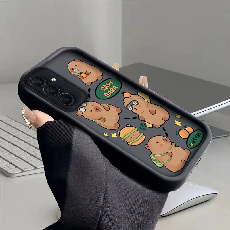 Capybara Case for Samsung Galaxy S24 S23 S22 S21 Ultra Plus S20 FE A55 A54 A53 A52 A52S A51 A50 A50S A35 A34 Soft Silicone Cover