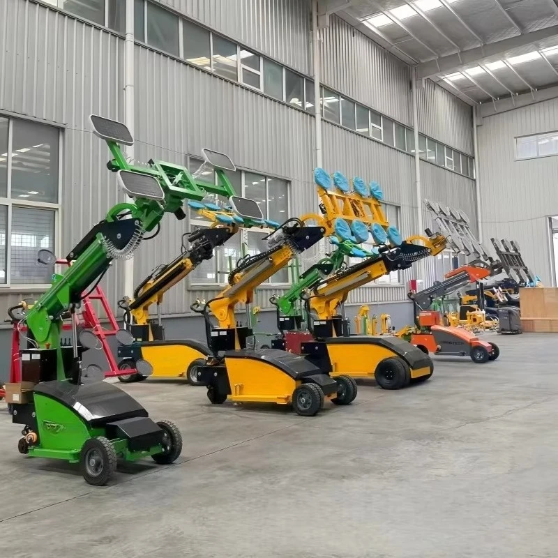 Mobile Glass Lifter Robot Electric Suction Machine for Facade Window Glazing Heavy Duty Stone Slab Installation