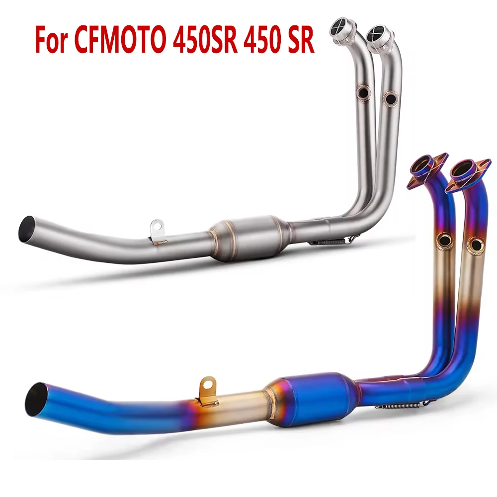 

Motorcycle Exhaust motorcycle parts Escape Front Link Pipe Header Connect Original Muffler For CFMOTO 450SR 450 SR