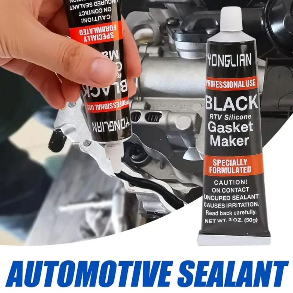 

50/80g Car Black Silicone-free Sealant Universal Waterproof Repair Auto Adhesive Repair Tool And Paste Oil-resistant Glue G O4V3