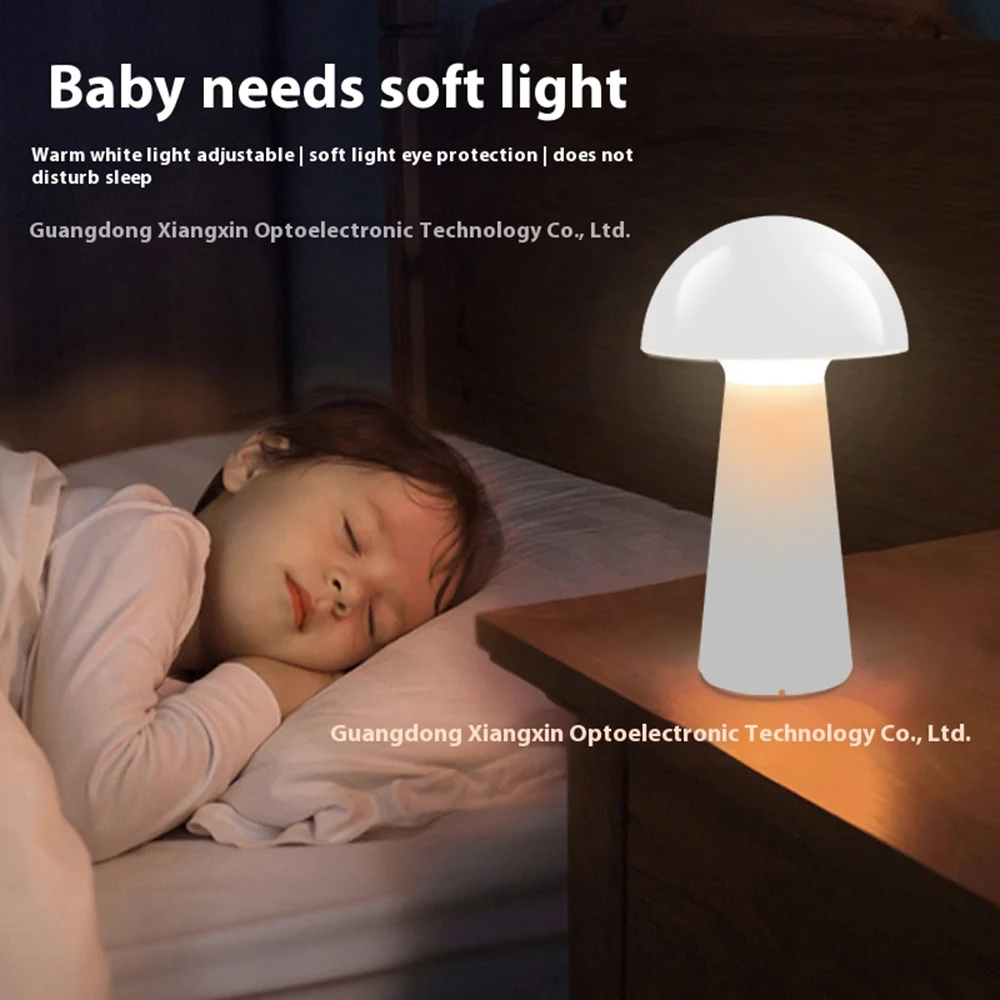 LED Modern Bud Table Lamp Rechargeable Touch Three-tone Lighting for Cafe Bar Restaurant Living Room Bedroom Study Decoration