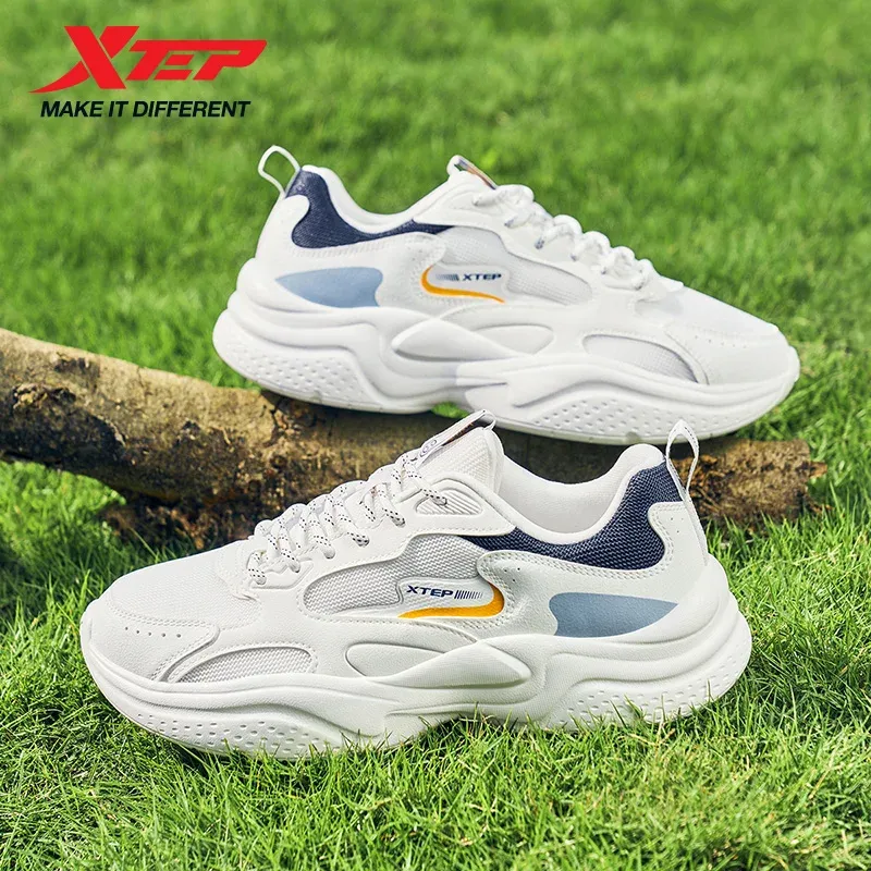  Xtep Casual Shoes For Men Summer New Mesh Breathable Thick Sole Heightened Lightweight Youth Fashion Sports Shoes 875319320001 