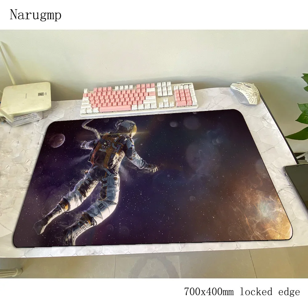 Sci Fi Astronaut mouse pad 700x400x3mm gaming mousepad thick office notbook desk mat locked edge padmouse games pc gamer mats