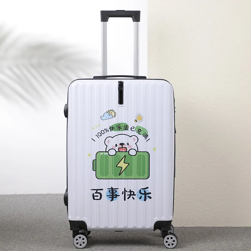 Cartoon dame Rolling Bagage Koffer Boarding Case reisbagage Case Spinner Cases Trolley studentenkoffer op wielen