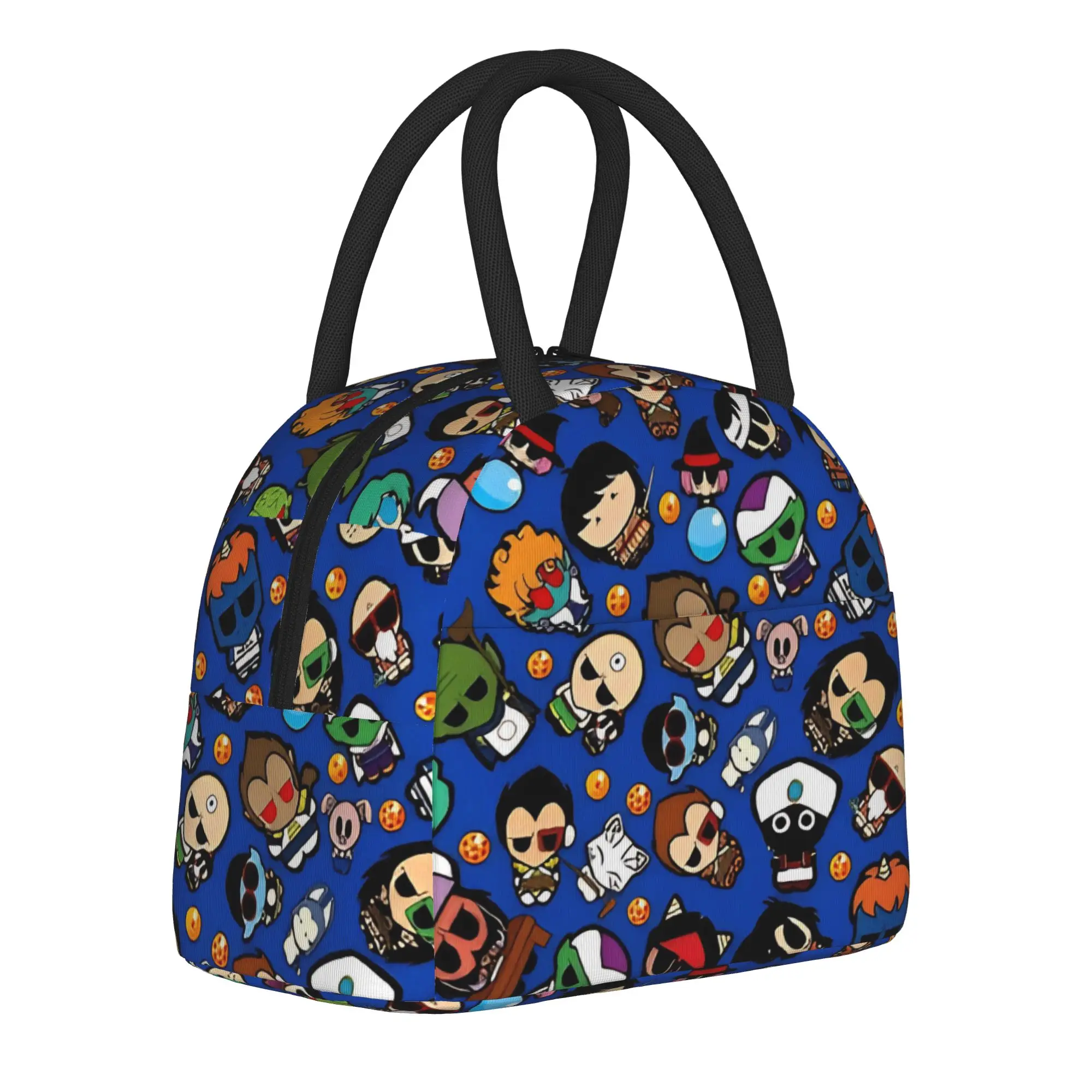 Bolsas térmicas para el almuerzo The Saiyan Saga, bolsa refrigeradora reutilizable, contenedor de comida DBZ, bolsa de gran capacidad para el almuerzo, bolsas para almacenar alimentos