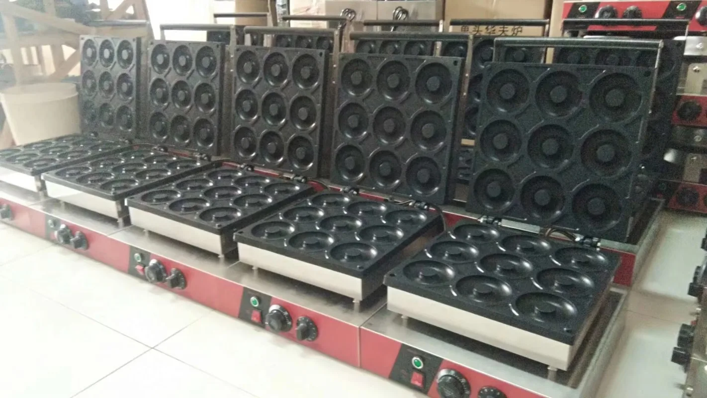 صانع دونات كهربائي صغير/صانعة دوونت 6 مقصورات