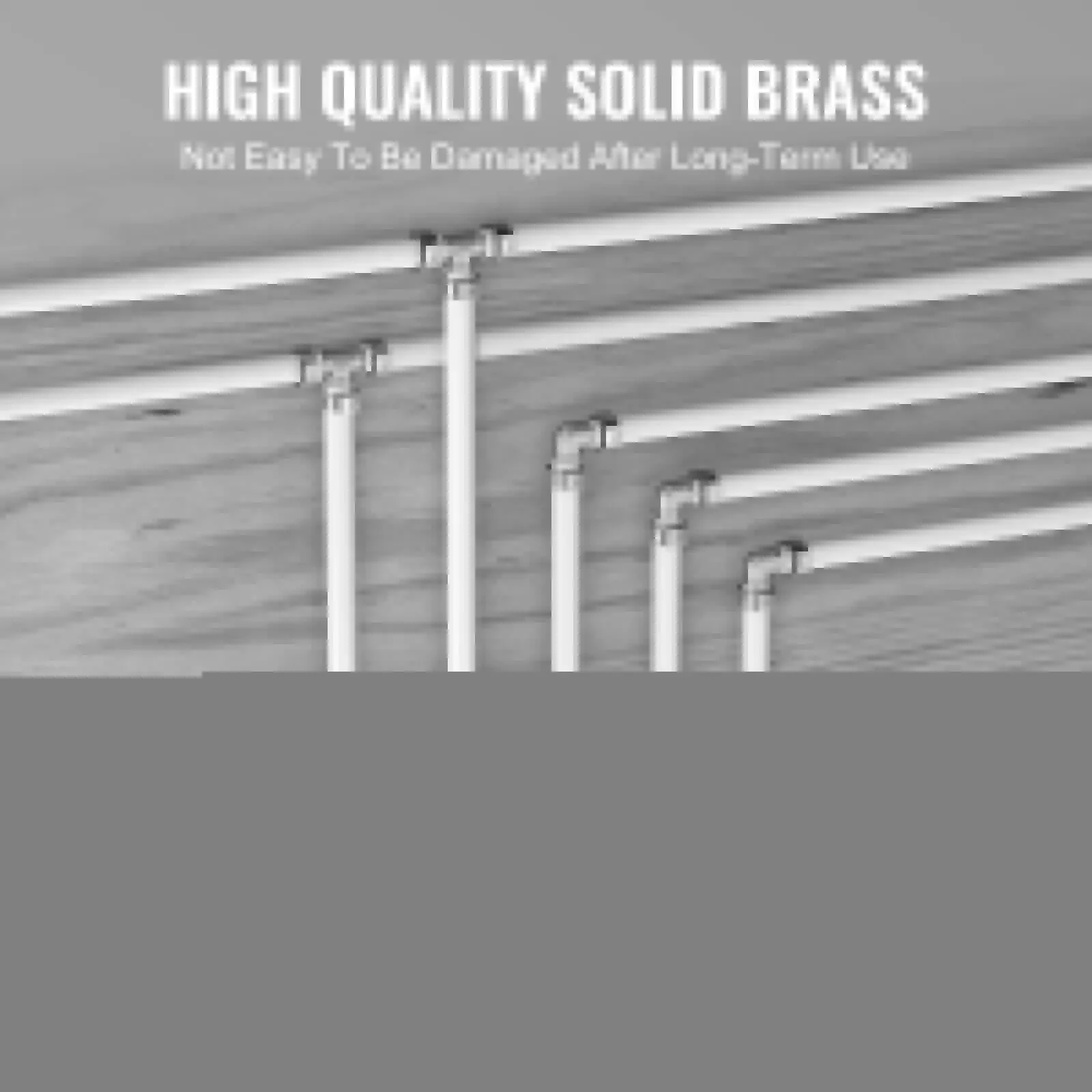 Pipe Fittings 1/2" 50PCS Brass Clamp-style Straight-Through for Air System