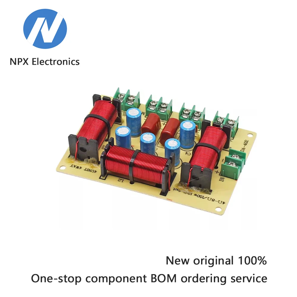 

HiFi speaker crossover - one high-frequency and one mid-frequency, four low-frequency paths, DIY without soldering.