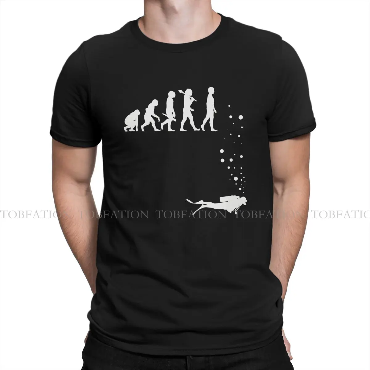 Scuba Diving Diver Evolution Tshirt Homme Men Tees 4XL 5XL 6XL 100% Cotton T Shirt