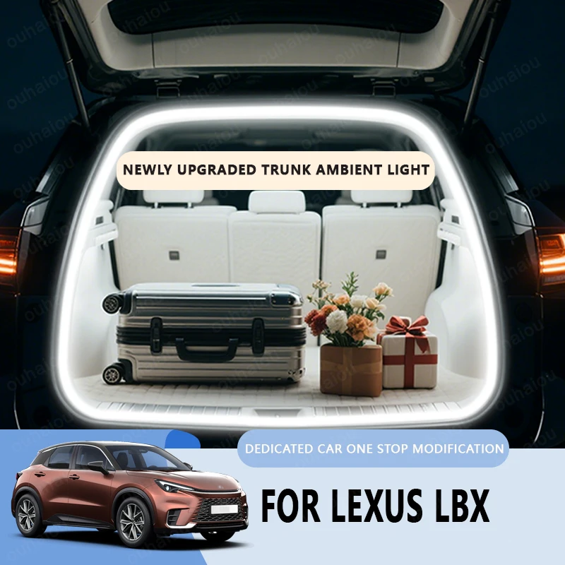 

FOR LEXUS LBX trunk light modification light Atmosphere lights White warm white Rear Trunk LED Light Bar