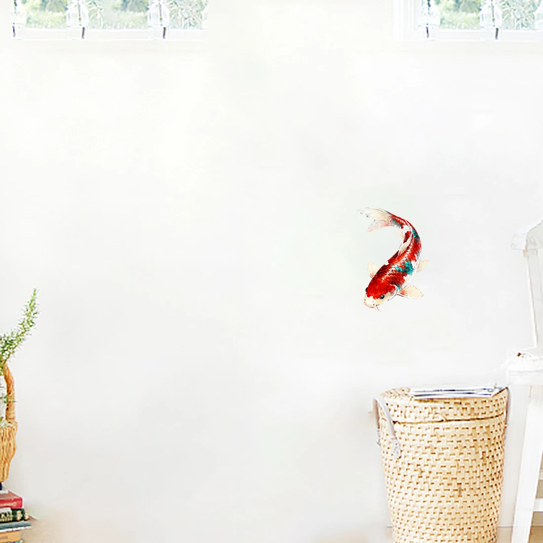 Three Ratels CD275 Colorful Koi Wall Stickers for Home Decoration