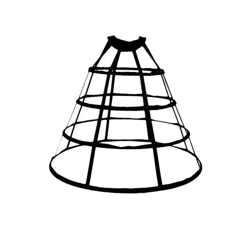 

Женская ажурная клетка с 4 обручами, викторианская нижняя юбка, свадебное платье, корзина для косплея, кринолиновая нижняя юбка-комбинация