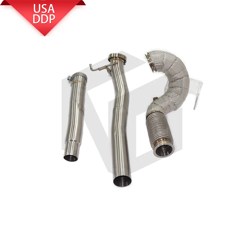 

ING Catalytics SS304 Exhaust Downpipe for Volkswagen Golf R MK7 2.0T Version OPF GPF Performance Header Nozzle System